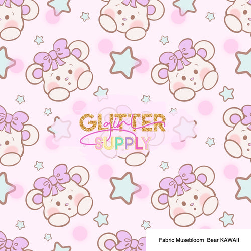 Fabric Musebloom  Bear KAWAII