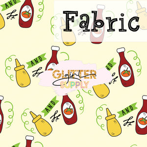 Fabric Mustard And Ketchup