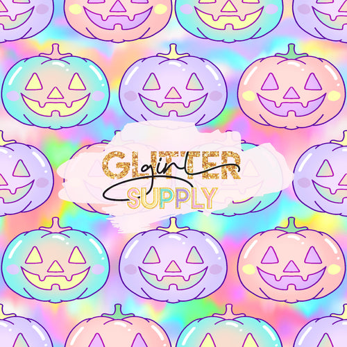 Fabric Pastel Jack o lanterns