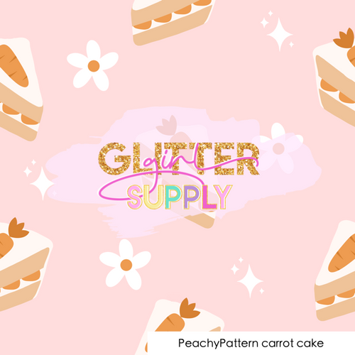 Fabric PeachyPattern carrot cake