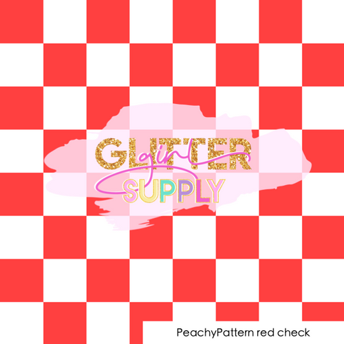 Fabric PeachyPattern red check