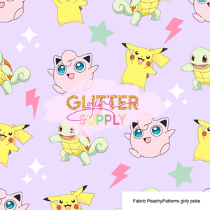 Fabric PeachyPatterns girly poke