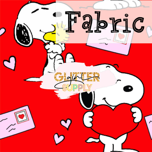 Fabric Peanuts Valentines