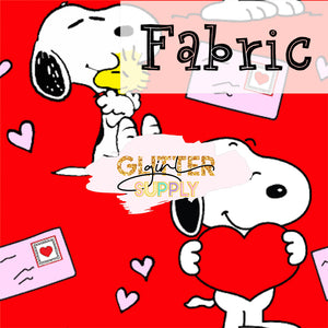 Fabric Peanuts Valentines