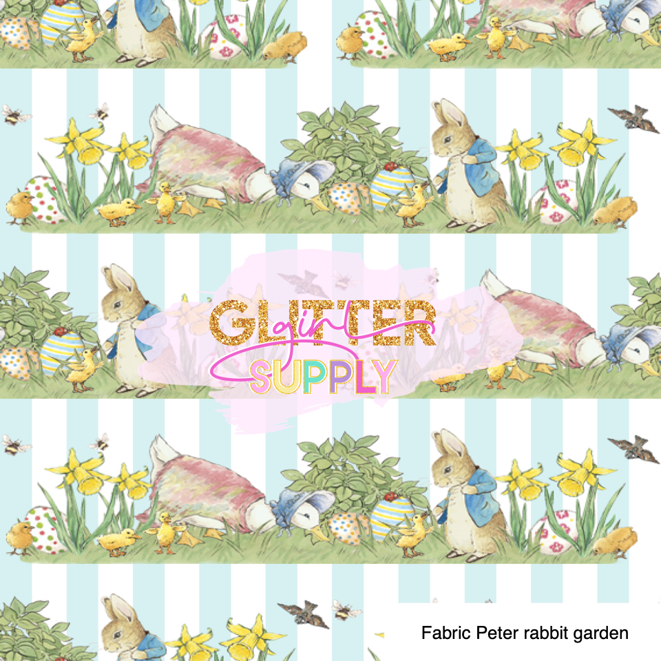 Fabric Peter rabbit garden