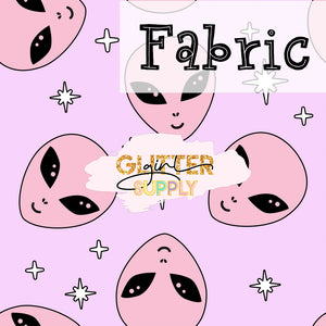 Fabric Pink aliens