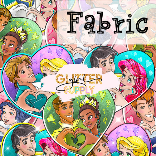 Fabric Princesses In Hearts