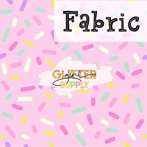 Fabric pink pastel sprinkles