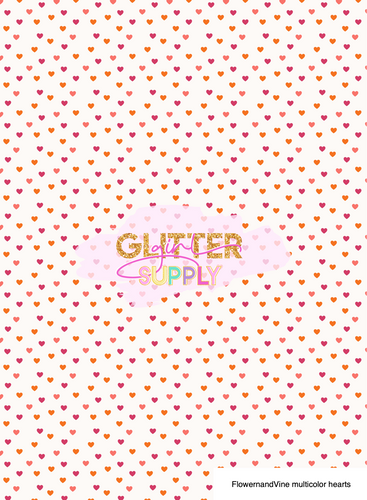 FlowerandVine multicolor hearts