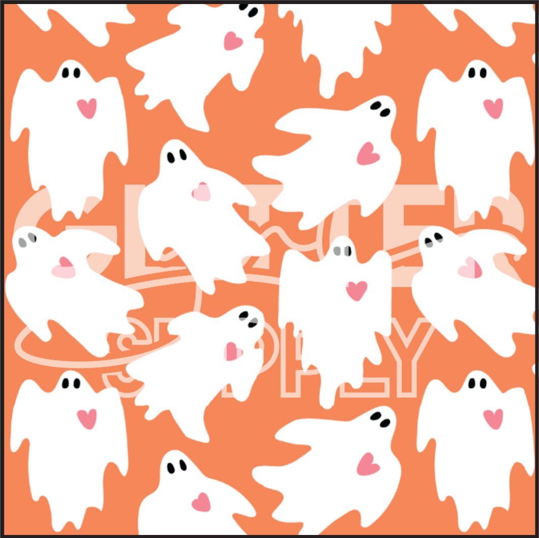 Ghosts on Orange Heycute