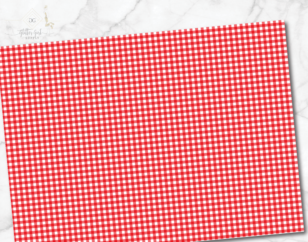 Gingham Small Red