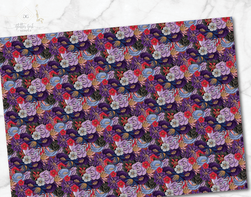 Halloween Florals Purple