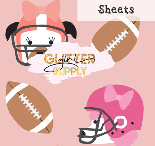 Heycute football pups pink