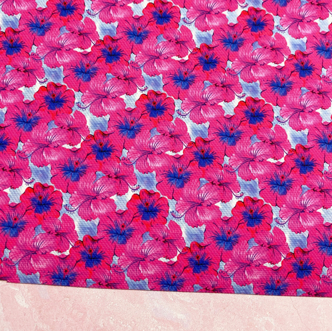 Hibiscus pink blue
