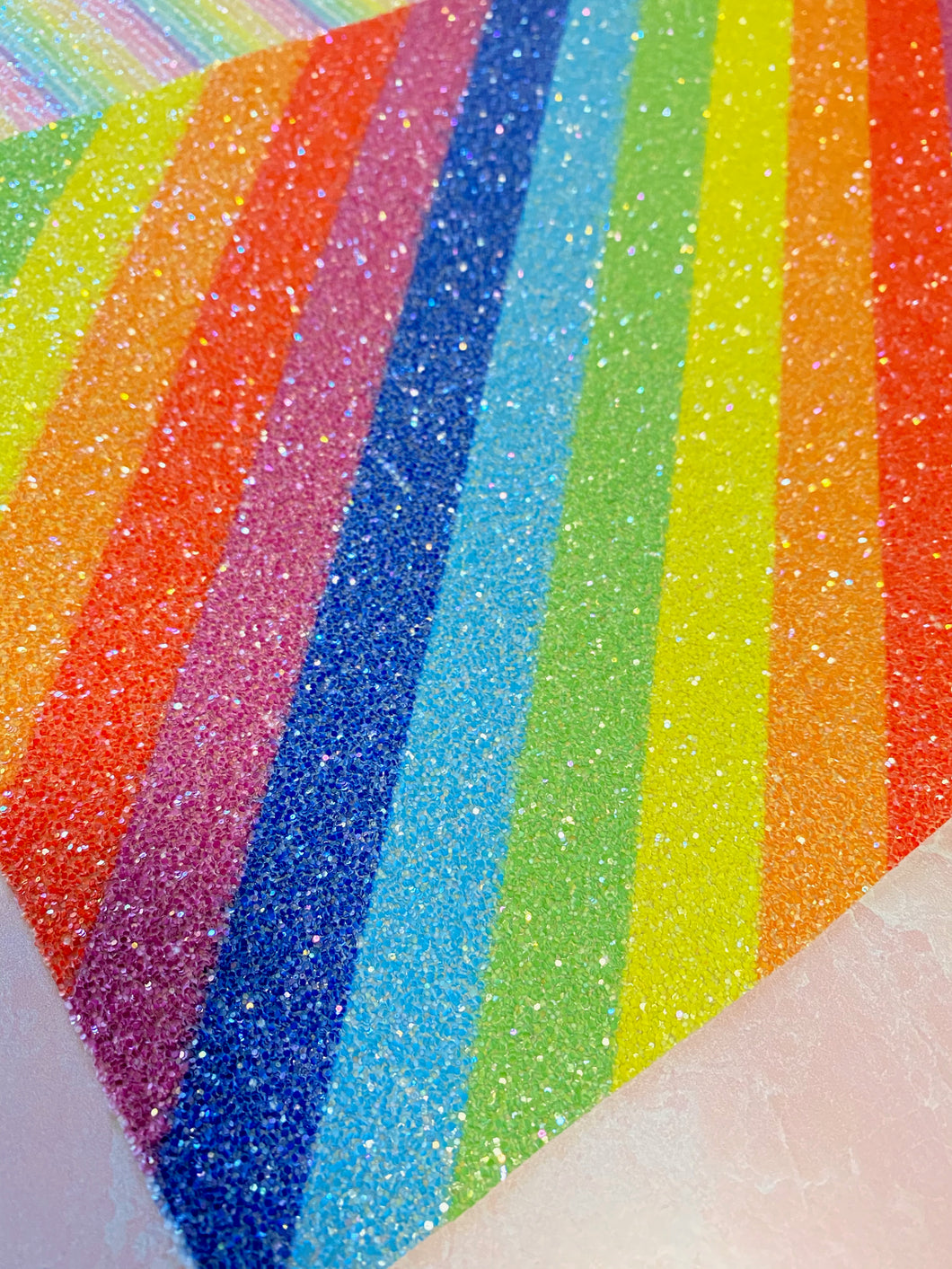Chunky glitter large rainbow