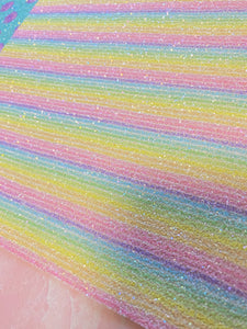 Chunky glitter Rainbows thin lines Pastel