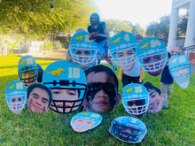 Load image into Gallery viewer, Custom Coroplast Football heads
