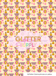 IlyPattern Game princess on yellow