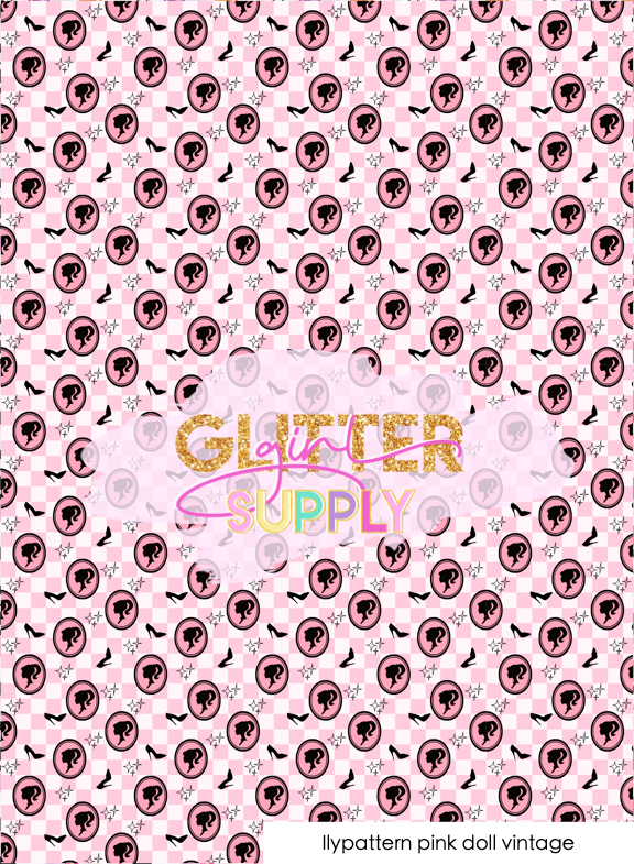 Ilypattern pink doll vintage