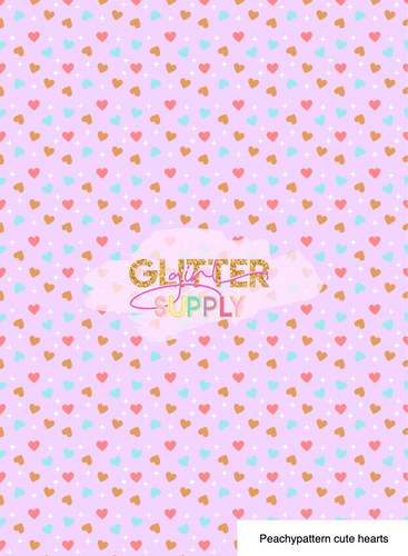 Peachypattern cute hearts