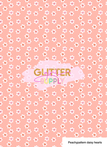 Peachypattern daisy hearts