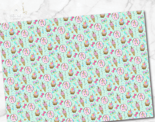 Unicorn Balloons stripes