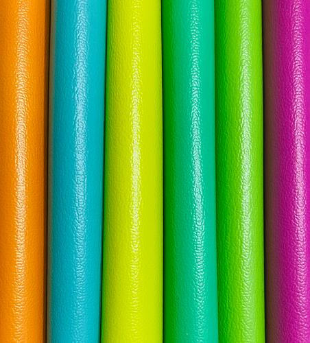 Solids Neon Set of 6 Faux Leather