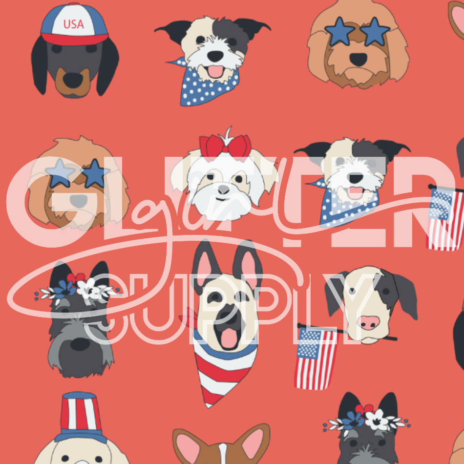 patriotic dog clip art