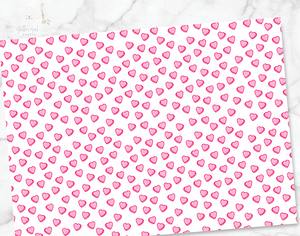 Valentines sheets - small hearts