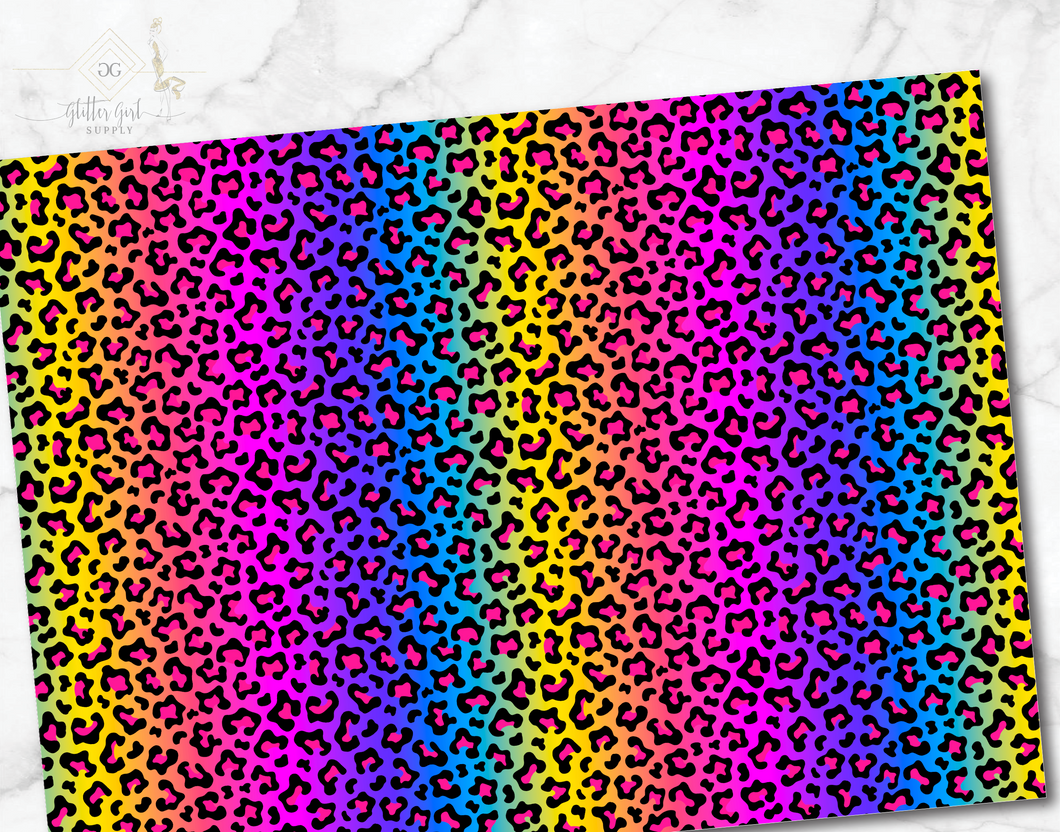 Lisa Leopard Colorful Background