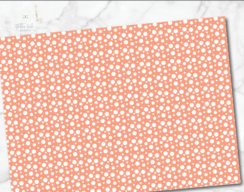 Soft Orange Polka Dots