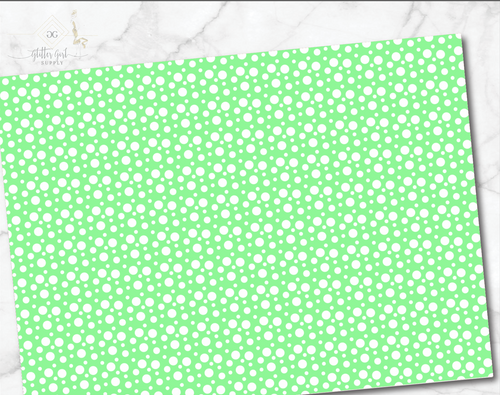 Spring Polka Dot Green