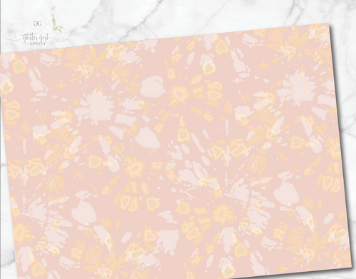 Tie Dye Peach Yellow
