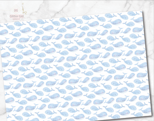 Watercolor Whales