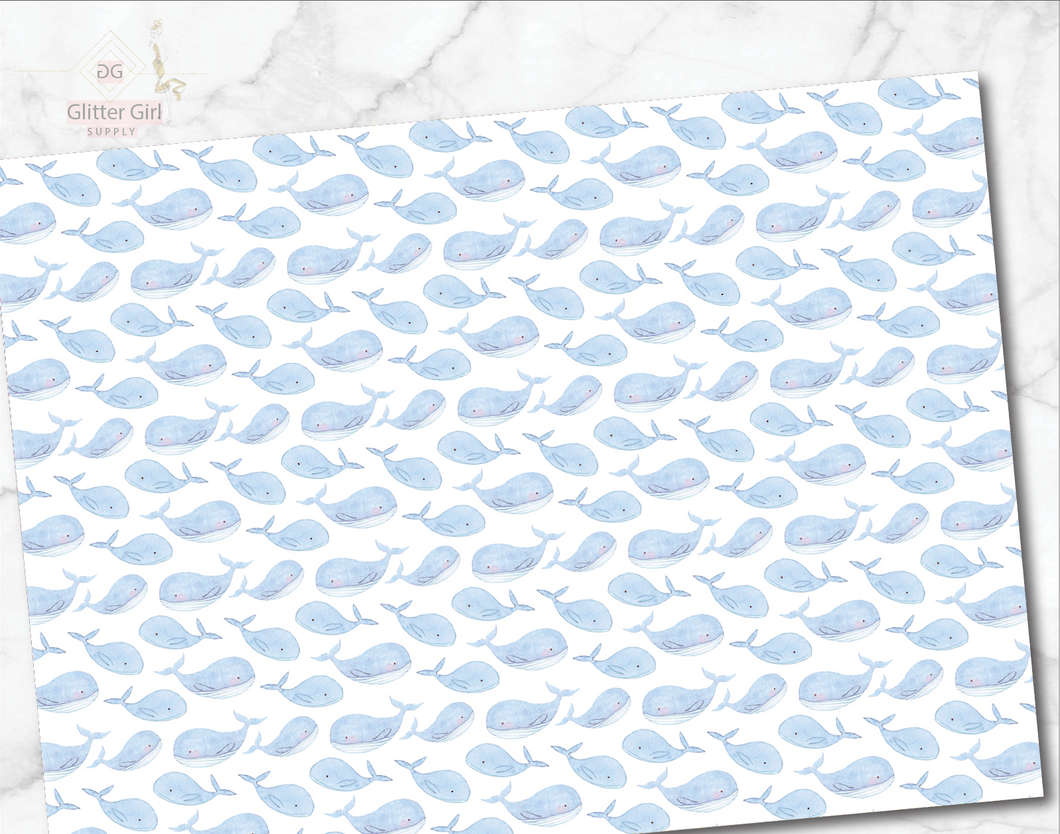 Watercolor Whales