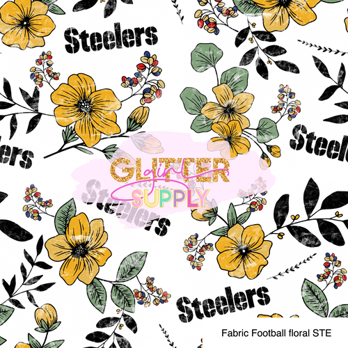 Fabric Football floral STE