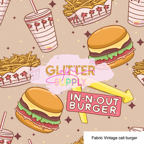 Fabric Vintage cali burger