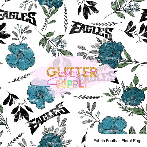 Fabric Football Floral Eag