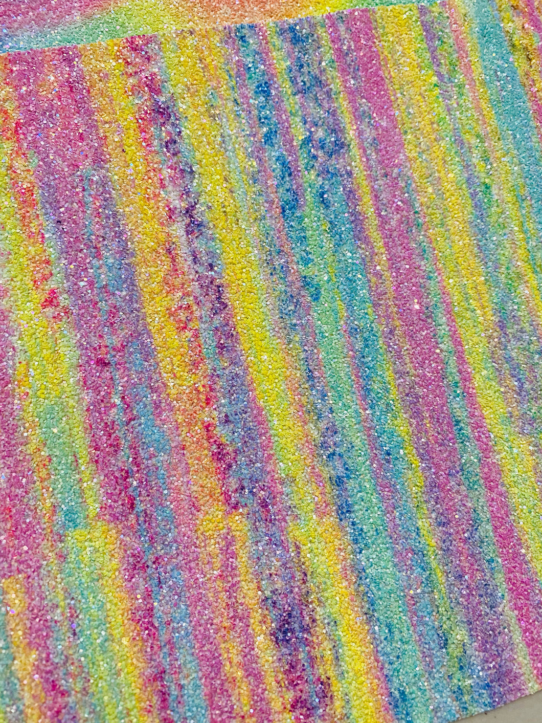 Chunky Glitter colorful brush strokes